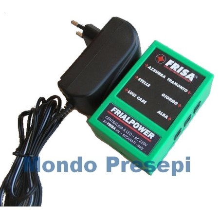 FrialPower centralita para LED con adaptadores y tomas múltiples.