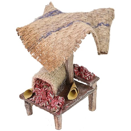 Bancarella peperoncini cm 11 h per presepe Mondo Presepi