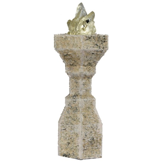 Braciere grande 6,8 cm con led arancio tremolante 12 Volt