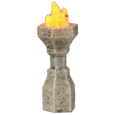 Braciere grande 6,8 cm con led arancio tremolante 12 Volt per