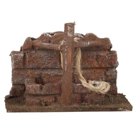 Pozzo rustico cm 9x5x6 h per presepe Mondo Presepi