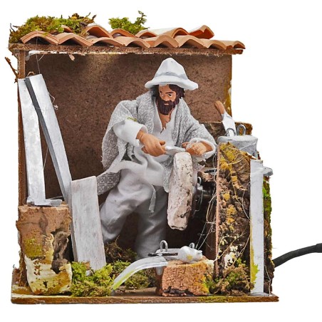 Arrotino serie 15 cm in movimento per presepe Mondo Presepi