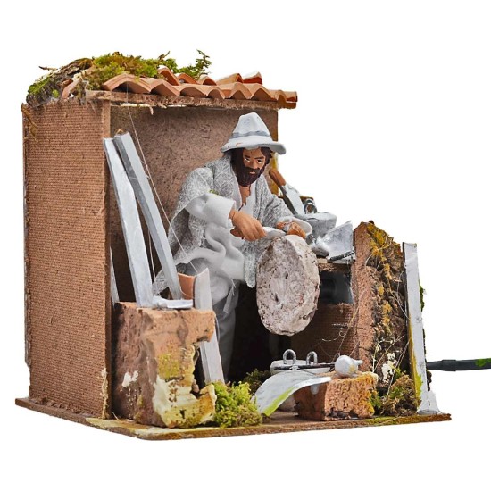 Arrotino serie 15 cm in movimento per presepe Mondo Presepi