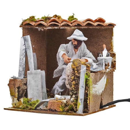 Arrotino serie 15 cm in movimento per presepe Mondo Presepi