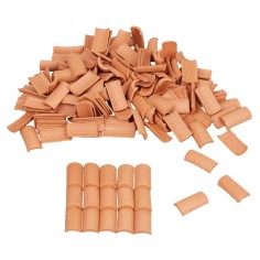 Coppi 20x10 mm in terracotta in busta da 150 pz