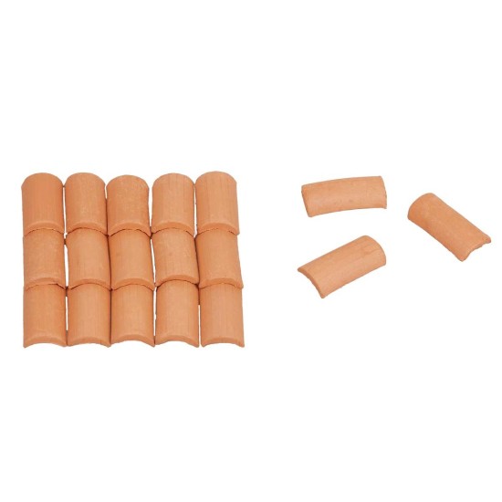 Coppi 20x10 mm in terracotta in busta da 150 pz