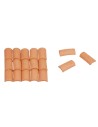 Coppi 20x10 mm in terracotta in busta da 150 pz