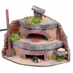 Forno per fornaio con luce effetto fuoco cm 12x11x12,5 h