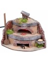 Forno per fornaio con luce effetto fuoco cm 12x11x12,5 h