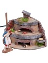 Forno per fornaio con luce effetto fuoco cm 12x11x12,5 h