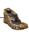 Cascata nella roccia funzionante cm 12x25x13,5 h per presepe