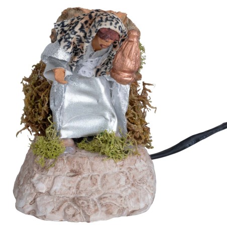 Set tre Re Magi 10 cm in movimento per presepe Mondo Presepi