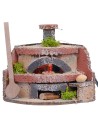 Horno para panadero con luz efecto fuego cm 12x10x10h