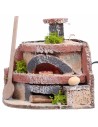 Horno para panadero con luz efecto fuego cm 12x10x10h