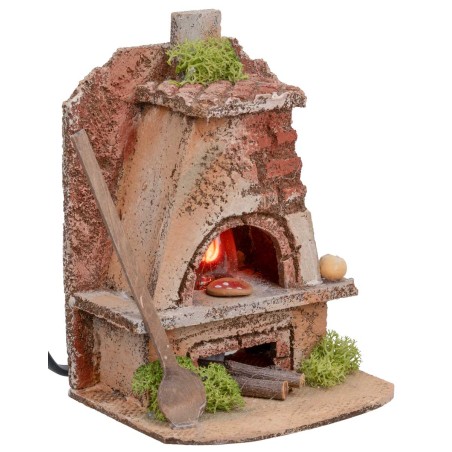 Forno per fornaio a campana con luce effetto fuoco cm 10x8x12h