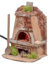 Forno per fornaio con luce effetto fuoco cm 10x8x12h per