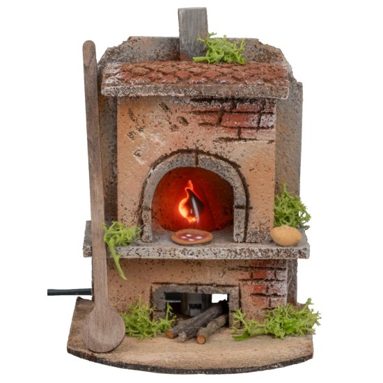 Forno con luce effetto fuoco cm 10x10x15h