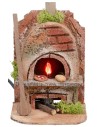 Forno per fornaio arrotondato con luce effetto fuoco cm 10x9x15h