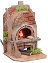 Forno per fornaio arrotondato con luce effetto fuoco cm 10x9x15h
