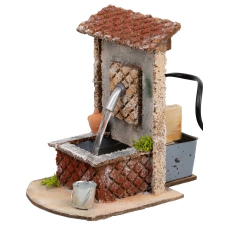 Fontana funzionante stile rustico cm 15,5x10x15 h