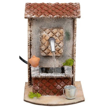 Fontana funzionante stile rustico cm 15,5x10x15 h