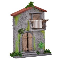 copy of Casita verde para belén de 10x7x12,5 cm h