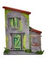 copy of Casetta grigia e verde per presepe cm 10x4x12,5 h