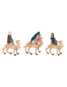 Set tre Re Magi su cammello serie 10 cm