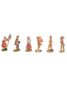 Juego de 6 figuras de 6 cm para belén