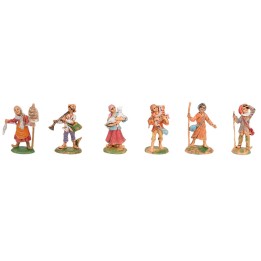 Juego de 6 figuras de 6 cm para belén