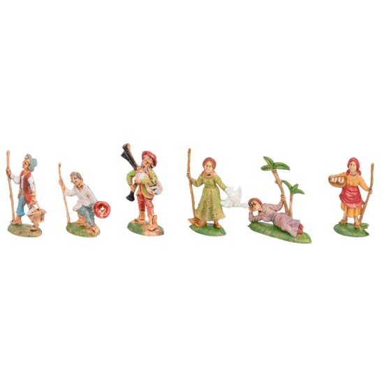 Set 6 statuine mestieri in PVC