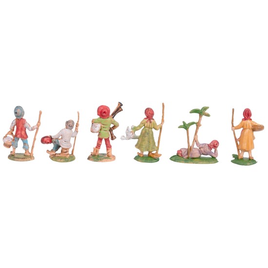 Set 6 statuine mestieri in PVC