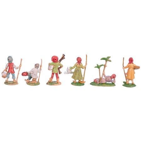 Set 6 statuine mestieri in PVC