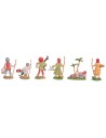 Set of 6 cm figurines for nativity scene
