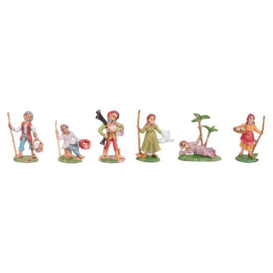Set 6 statuine mestieri in PVC