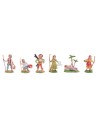 Set 6 statuine mestieri in PVC