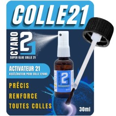 Attivatore liquido 30 ml Colle21 per colla cianoacrilato, per 2