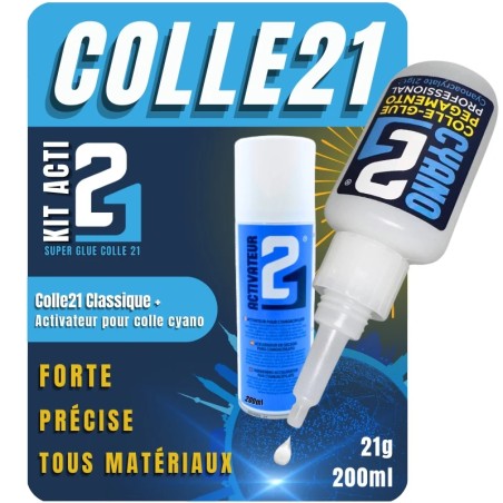 Kit Super colla Colle21 colla cianoacrilato e attivatore per