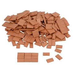 Terracotta tiles 10x5x1 mm bag of 300 pieces for nativity scene