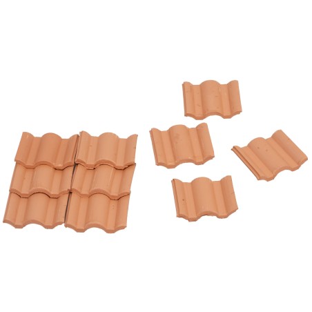 Teja flamenca mm 30x32x2 en terracota 100 piezas para belén