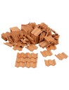 Tegola flamenca mm 30x32x2 in terracotta 100 pz per presepe