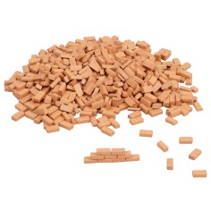 Mattoni in terracotta rossa 10x5x3 mm per presepe Mondo Presepi 2