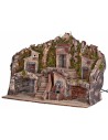 Presepe illuminato con fontana 50x25x35 cm