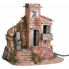 Casa con fontana nasone a colonna funzionante 32x23x32h 2