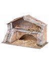 Country cabin with loft measuring 30x15x19 cm for Mondo nativity scene