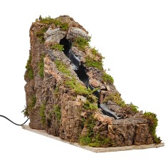 Waterfall with drops, functioning, measuring 61x20x37h cm for Mondo nativity scene. 2