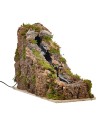 Cascata a sbalzi funzionante cm 61x20x37h per presepe Mondo