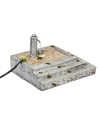 Fontana a colonna con scalinate in resina cm 20x17x13h