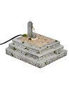 Fontana a colonna con scalinate in resina cm 20x17x13h