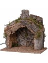 Round illuminated hut 30x20x30h cm for nativity scene Mondo Presepi